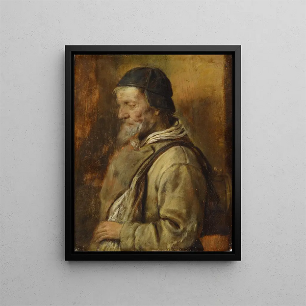 Old artisan painting - Adriaen Brouwer — framed artwork on a wall