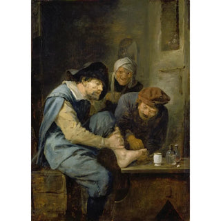 Reproduction of the painting L'opération du pied - Adriaen Brouwer