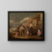 The Charlatan Doctor - Adriaen Brouwer — framed artwork on a wall