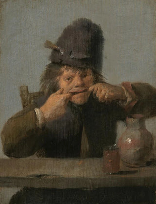 Youth making a face - Adriaen Brouwer — artwork view
