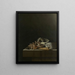 Shells on a stone plinth - Adriaen Coorte — framed artwork on a wall