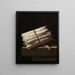 Still life with asparagus - Adriaen Coorte — framed artwork on a wall