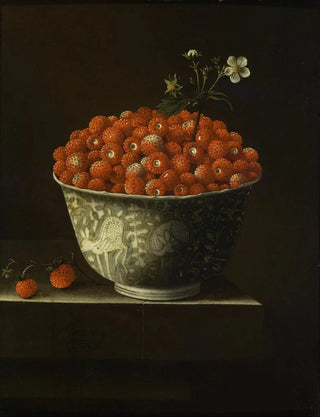 Strawberries in a Bowl Wan Li - Adriaen Coorte — artwork view