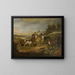 Hunting Dogs in the Landscape - Adriaen Cornelisz Beeldemaker — framed artwork on a wall