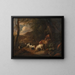 Hunter with dogs at the edge of a woods - Adriaen Cornelisz Beeldemaker — framed artwork on a wall