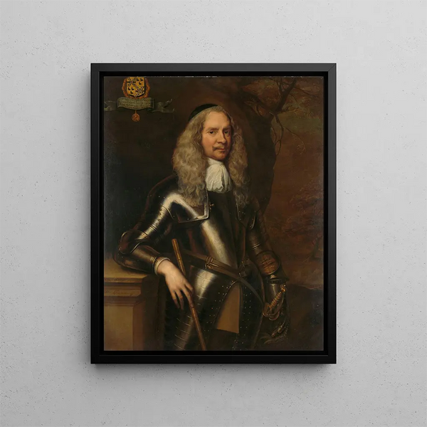 Cornelis van Aerssen 1600-62 Lord of Sommelsdijk Cavalry Colonel - Adriaen Hanneman — framed artwork on a wall