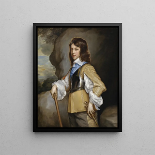 Henri duc de Gloucester - Adriaen Hanneman — framed artwork on a wall