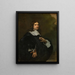 Portrait of a Man - Adriaen Hanneman — framed artwork on a wall