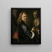 Self-portrait - Adriaen Hanneman — framed artwork on a wall