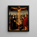 The Crucifixion - Adriaen Isenbrandt — framed artwork on a wall