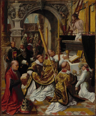 La messe de saint Grégoire le Grand - Adriaen Isenbrandt — artwork view