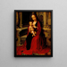 The Virgin breastfeeding the Child Jesus - Adriaen Isenbrandt — framed artwork on a wall