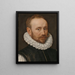 Portrait of a Man - Adriaen Thomasz Key — framed artwork on a wall
