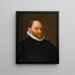 Portrait of a bearded gentleman - Adriaen Thomasz Key — framed artwork on a wall