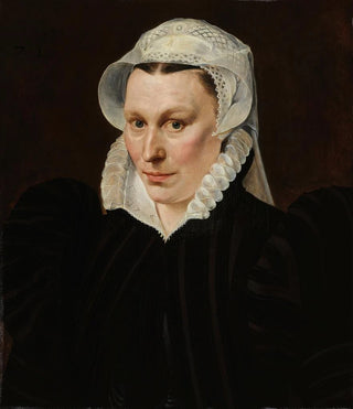 Portrait of Magdalena Plantin - Adriaen Thomasz Key — artwork view