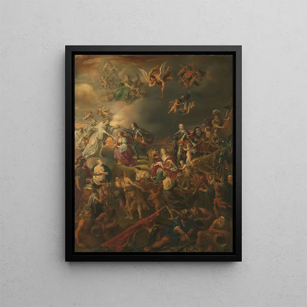 Allégorie de la Paix under the stathouder Guillaume II - Adriaen van Nieulandt — framed artwork on a wall