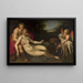 Venus and Adonis - Adriaen van Nieulandt — framed artwork on a wall