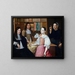 In the Drapers' Shop - Adriaen van Bloemen — framed artwork on a wall