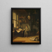 Young man in an office - Adriaen van Gaesbeeck — framed artwork on a wall