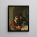 A Confidential Conversation - Adriaen van Ostade — framed artwork on a wall