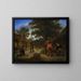 Players with a Ball in the Inn Garden - Adriaen van Ostade — framed artwork on a wall