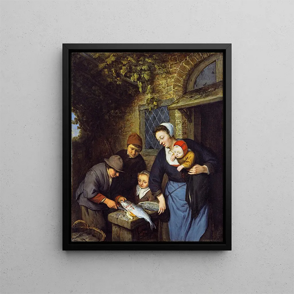Buy Fish - Adriaen van Ostade — framed artwork on a wall