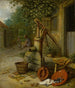 Courtyard of a Farm with a Pumping Well - Adriaen van Ostade — artwork view