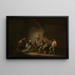 Dancing couple - Adriaen van Ostade — framed artwork on a wall