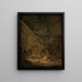 Interior of a barn - Adriaen van Ostade — framed artwork on a wall