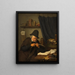 Lawyer at his desk - Adriaen van Ostade — framed artwork on a wall