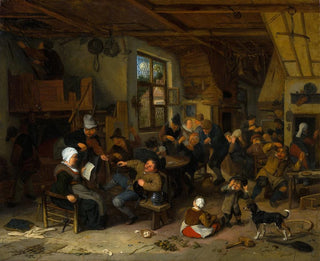 Inn of Peasants - Adriaen van Ostade — artwork view