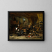 Inn of Peasants - Adriaen van Ostade — framed artwork on a wall