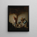 Peasants inside a tavern - Adriaen van Ostade — framed artwork on a wall