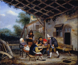 Peasants Drinking - Adriaen van Ostade — artwork view