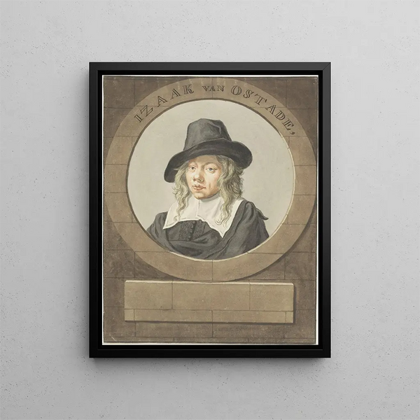 Portrait Painting of Isaac van Ostade - Adriaen van Ostade — framed artwork on a wall