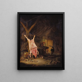 Adriaen van Ostade - Slaughtered Pig in a Barn.webp