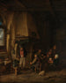 Les Paysans patineurs dans un intérieur - Adriaen van Ostade — artwork view