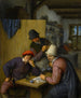 Three farmers drinking and smoking in an inn - Adriaen van Ostade — artwork view
