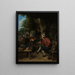 Travelers at Rest - Adriaen van Ostade — framed artwork on a wall