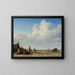 View of Beach - Adriaen van de Velde — framed artwork on a wall