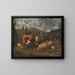 The Milkmaid - Adriaen van de Velde — framed artwork on a wall