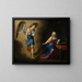 The Annunciation to the Virgin - Adriaen van de Velde — framed artwork on a wall
