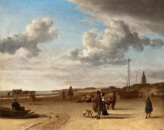 La Plage de Scheveningen - Adriaen van de Velde — artwork view