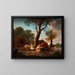 The Fishmonger - Adriaen van de Velde — framed artwork on a wall