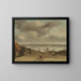View of the dunes over the sea - Adriaen van de Velde — framed artwork on a wall