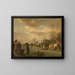 Winter Pleasures - Adriaen van de Velde — framed artwork on a wall