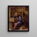 The Corrector Cornelis Kiel at Work - Adriaen van de Venne — framed artwork on a wall