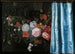 Trompe-l'œil nature morte avec une guirlande de fleurs et un rideau - Adriaen van der Spelt — artwork view