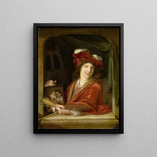 A Young Painter - Adriaen van der Werff — framed artwork on a wall