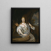 Portrait of a lady dressed as Diana - Adriaen van der Werff — framed artwork on a wall